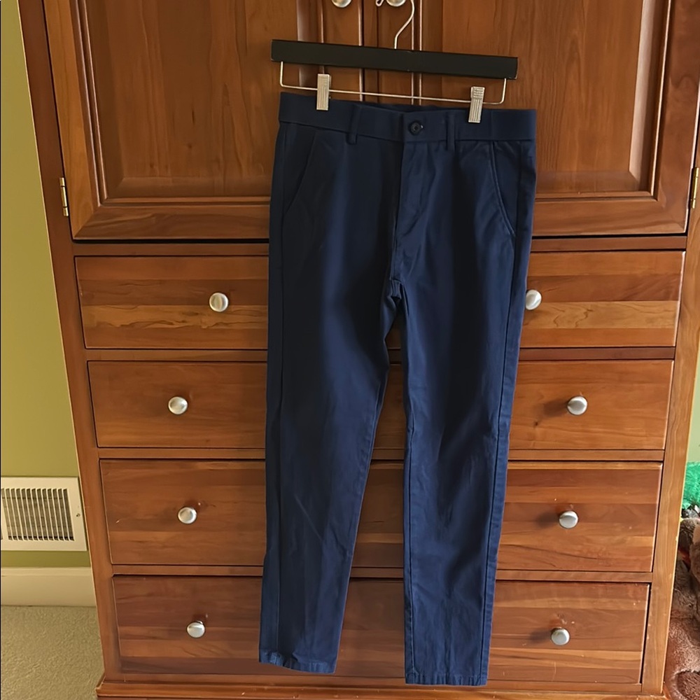 Kids Navy Blue Casual Pants